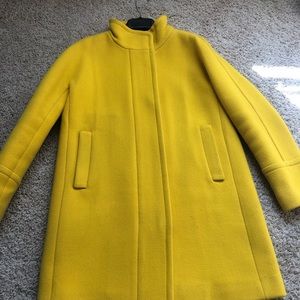 J. Crew Stadium Cloth Cocoon Coat in Golden Sun